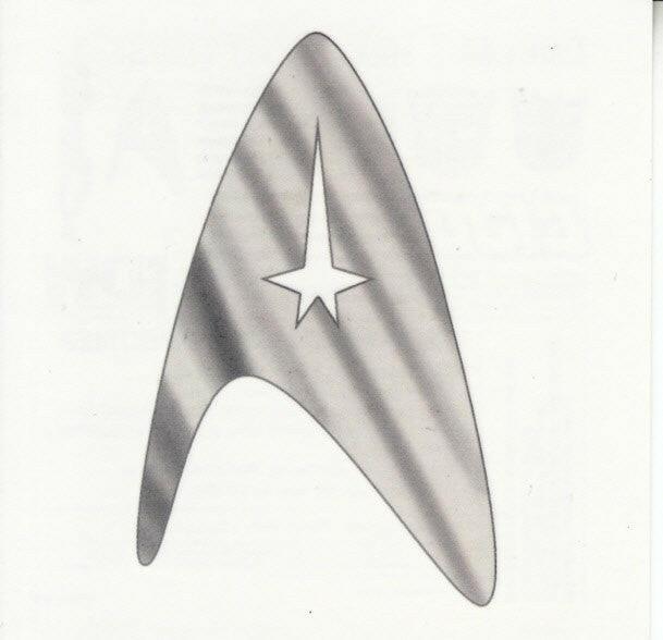 Star Trek emblem 2012 Comic-Con IDW 3x3 temporary tattoo - AutographsForSale.com