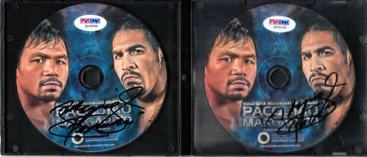 Manny Pacquiao dual signed Pacquiao vs Margarito 2 DVD set PSA/DNA - AutographsForSale.com