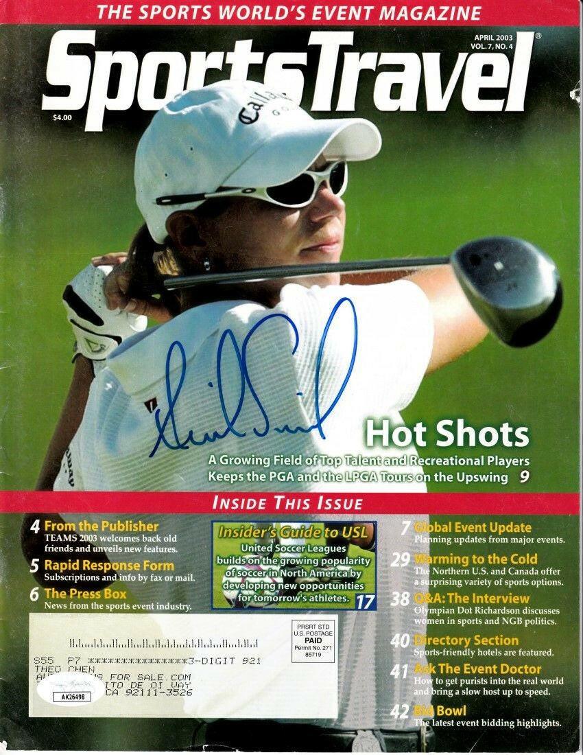 Annika Sorenstam autographed 2003 Sports Travel magazine JSA - AutographsForSale.com