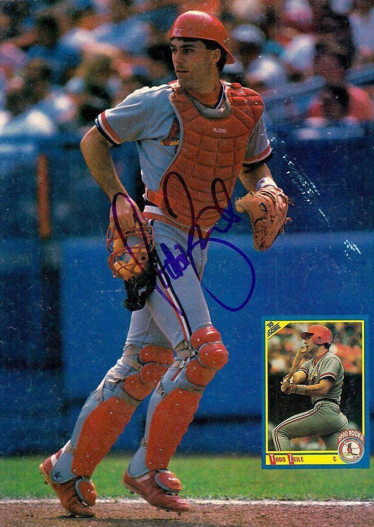 Todd Zeile signed St Louis Cardinals Beckett Baseball cover photo - AutographsForSale.com