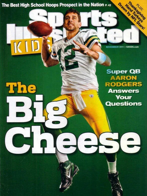 Aaron Rodgers Packers 2011 SI for Kids magazine Troy Polamalu poster - AutographsForSale.com