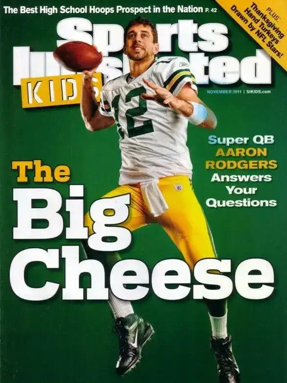 Aaron Rodgers Packers 2011 SI for Kids magazine Troy Polamalu poster - AutographsForSale.com