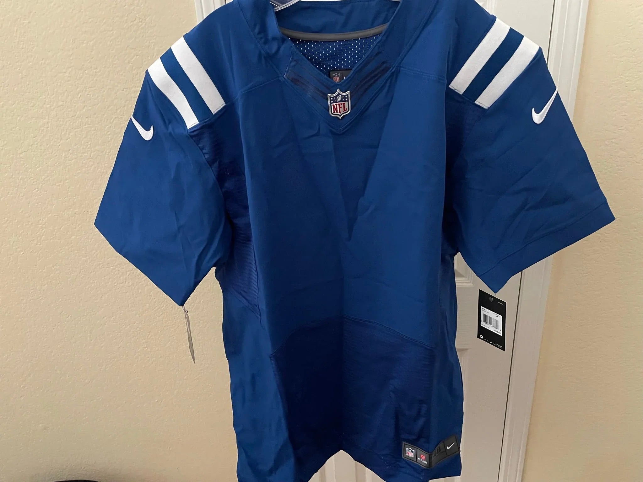 Indianapolis Colts 2012 to 2018 Nike Elite game model blue jersey BLANK NEW - AutographsForSale.com