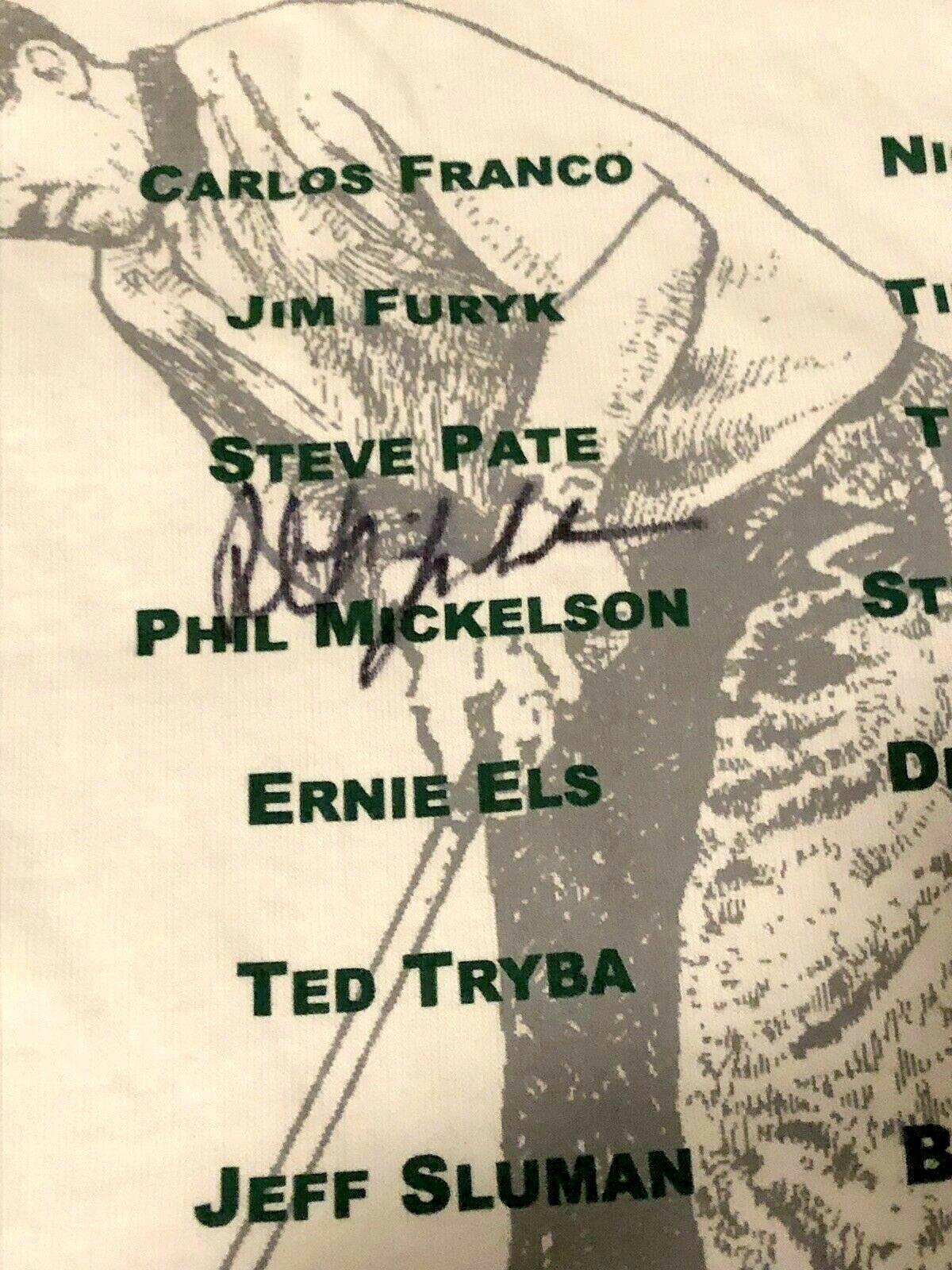 Phil Mickelson signed 1999 PGA Tour Championship T-shirt JSA - AutographsForSale.com