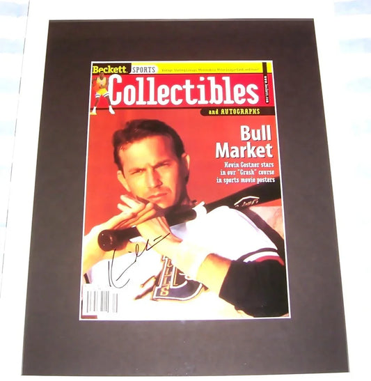 Kevin Costner signed Bull Durham movie 1998 Beckett cover framed JSA - AutographsForSale.com
