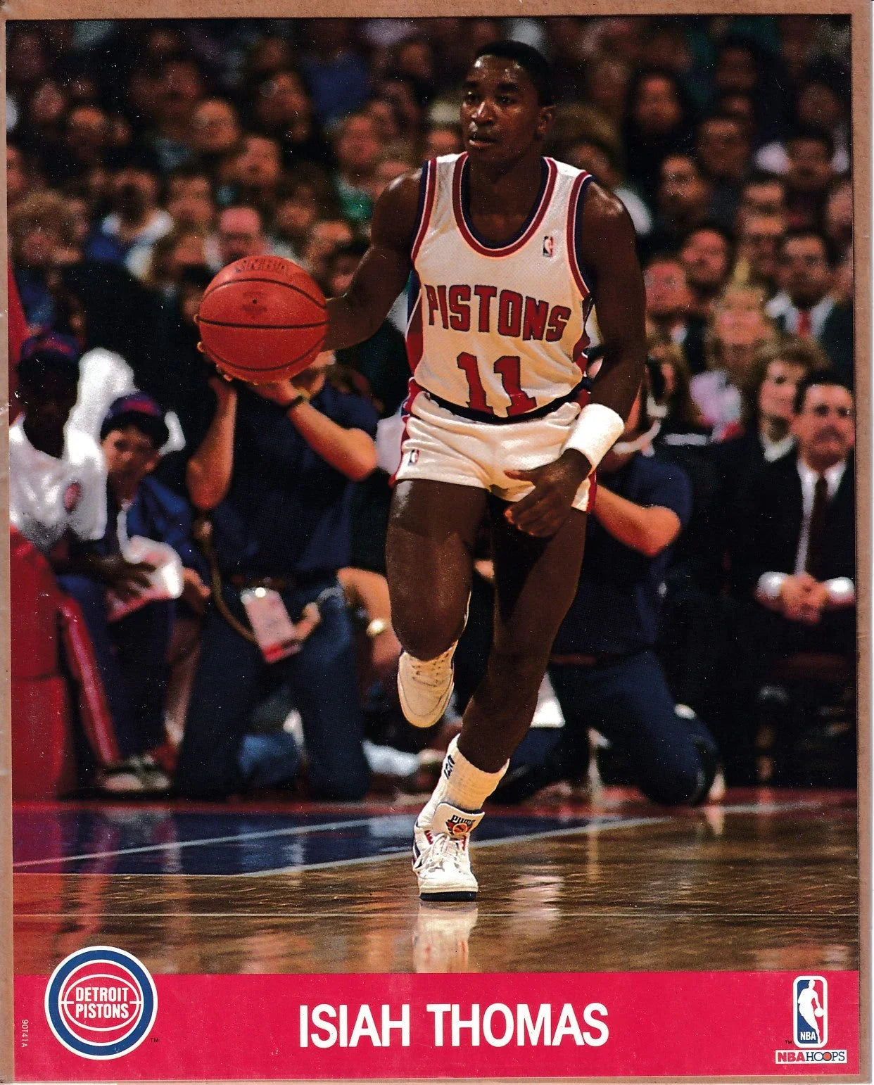 2 Isiah Thomas Detroit Pistons 1990 NBA Hoops 8x10 photo cards - AutographsForSale.com