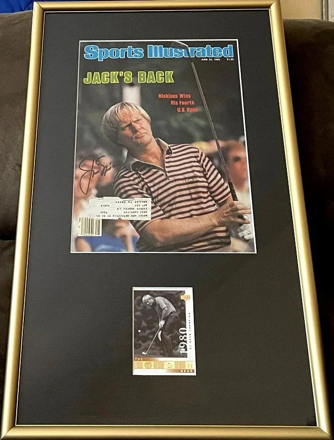 Jack Nicklaus signed 1980 US Open golf Sports Illustrated cover framed JSA - AutographsForSale.com