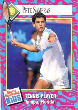 Pete Sampras 1993 Sports Illustrated for Kids tennis card (trimmed) - AutographsForSale.com