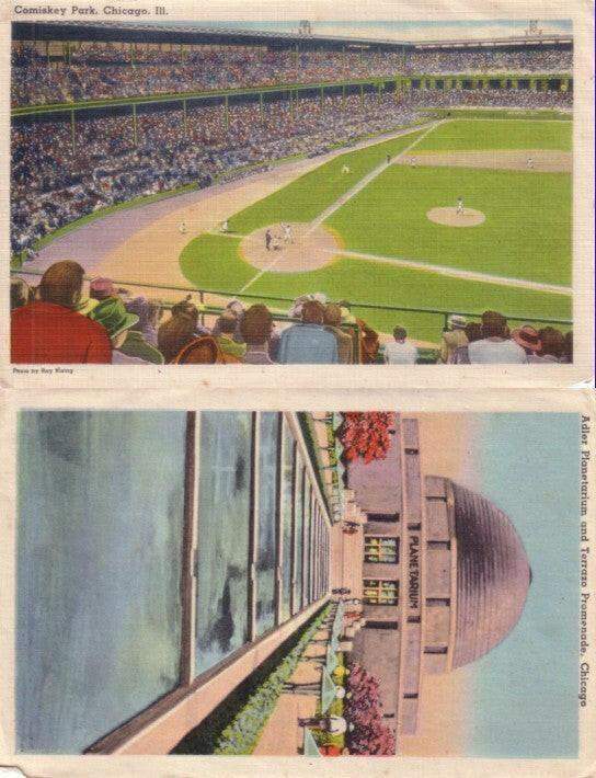 White Sox Comiskey Park 1940s baseball postcard size photo - AutographsForSale.com
