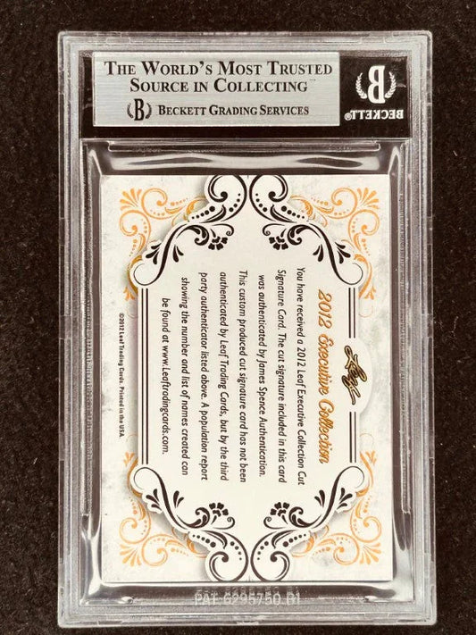 Joan Collins 2012 Leaf Masterpiece Cut Signature certified autograph card 1/1 JSA Dynasty - AutographsForSale.com