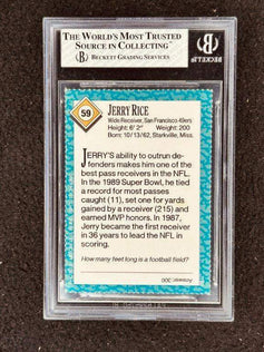 Jerry Rice San Francisco 49ers 1989 Sports Illustrated for Kids card BGS Graded 7 Nrmt - AutographsForSale.com
