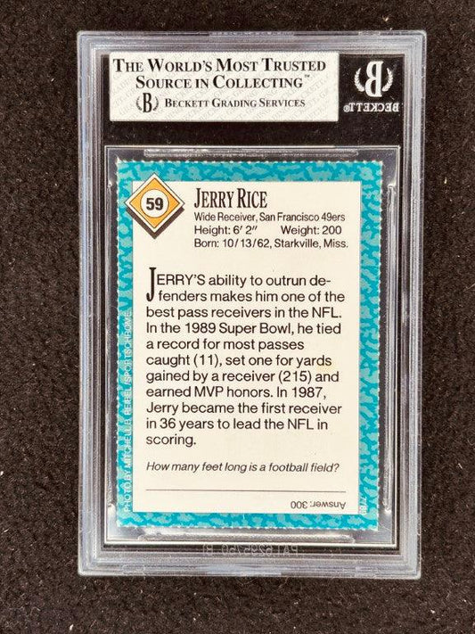 Jerry Rice San Francisco 49ers 1989 Sports Illustrated for Kids card BGS Graded 7 Nrmt - AutographsForSale.com