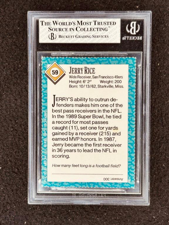 Jerry Rice San Francisco 49ers 1989 Sports Illustrated for Kids card BGS Graded 7 Nrmt - AutographsForSale.com