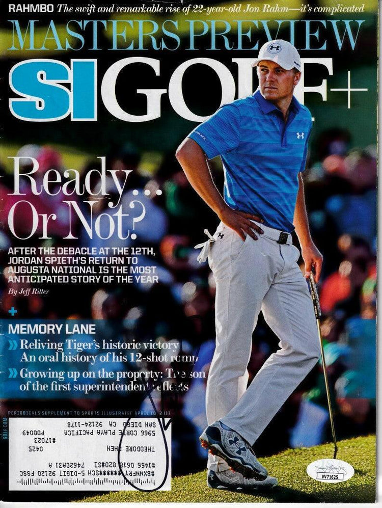 Jordan Spieth signed 2017 Sports Illustrated Golf Plus magazine JSA - AutographsForSale.com