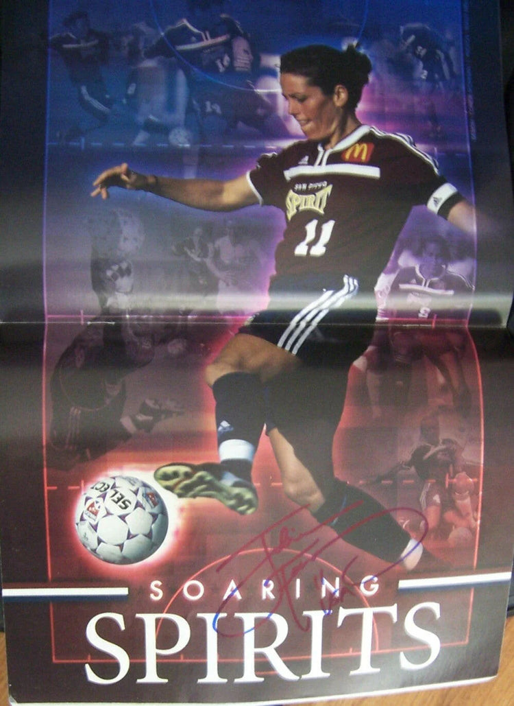 Julie Foudy signed WUSA San Diego Spirit soccer magazine centerfold poster - AutographsForSale.com