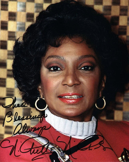 Nichelle Nichols autographed Star Trek 8x10 Uhura photo (inscribed to Theo) - AutographsForSale.com