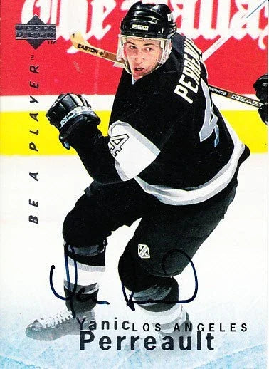 Yanic Perreault certified signed LA Kings 1995-96 Be A Player card - AutographsForSale.com