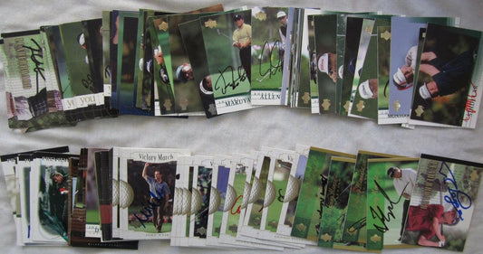 112 autographed 2001 Upper Deck PGA Tour golf cards Fred Couples John Daly Nick Faldo Ray Floyd Gary Player - AutographsForSale.com