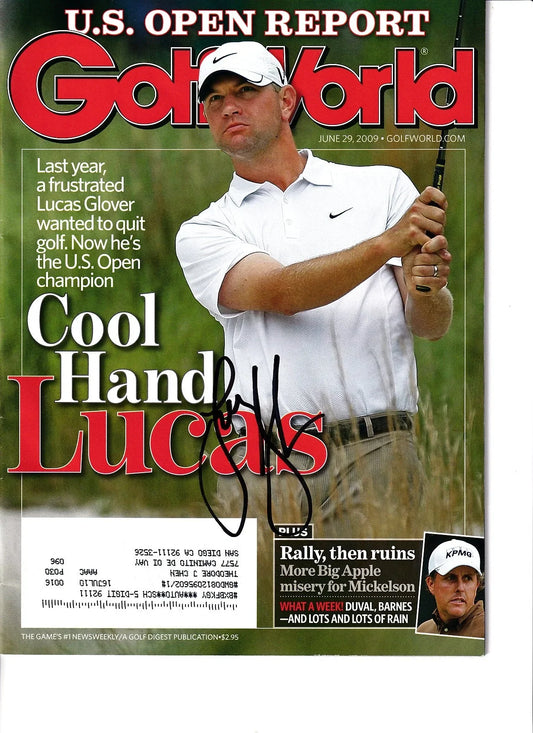 Lucas Glover autographed 2009 US Open Golf World magazine - AutographsForSale.com