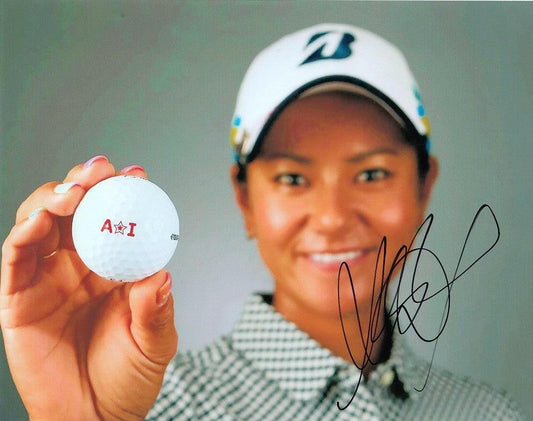 Ai Miyazato autographed 8x10 photo holding golf ball - AutographsForSale.com