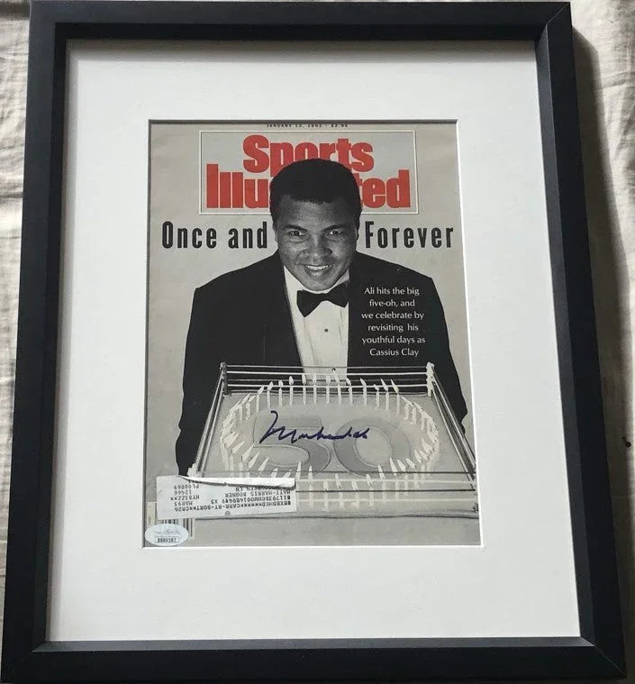 Muhammad Ali signed 1992 Sports Illustrated cover framed JSA - AutographsForSale.com