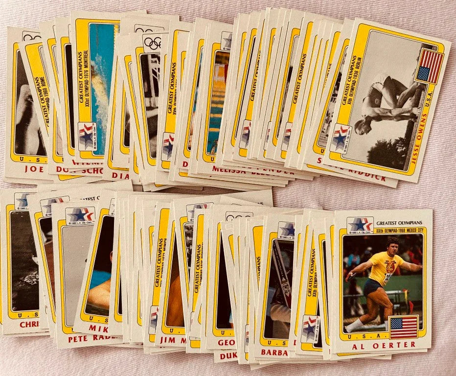 1983 Topps Greatest Olympians near set Jim Craig Joe Frazier Jesse Owens Jim Thorpe - AutographsForSale.com