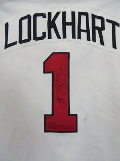 Keith Lockhart signed 1998 Braves game worn Wilson jersey - AutographsForSale.com
