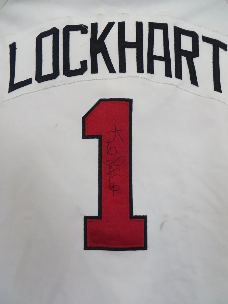 Keith Lockhart signed 1998 Braves game worn Wilson jersey - AutographsForSale.com