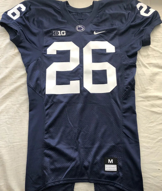 Saquon Barkley Penn State 2016 authentic Nike stitched navy blue pro cut 2XL jersey NEW - AutographsForSale.com