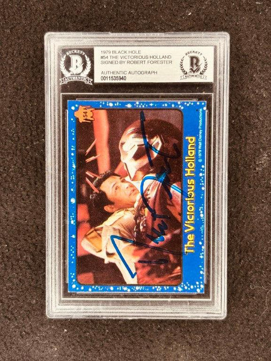 Robert Forster signed Black Hole 1979 Topps movie card BAS certified - AutographsForSale.com