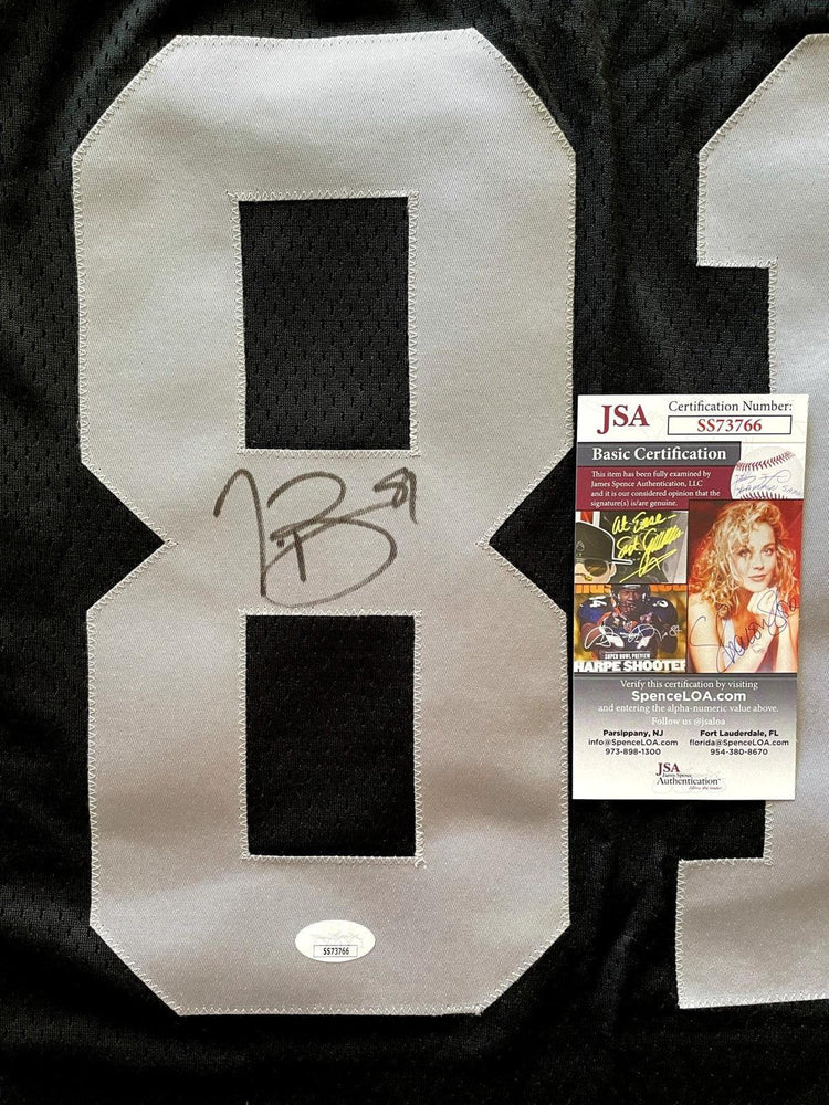 Tim Brown signed Raiders Starter 1992 1993 game jersey JSA - AutographsForSale.com