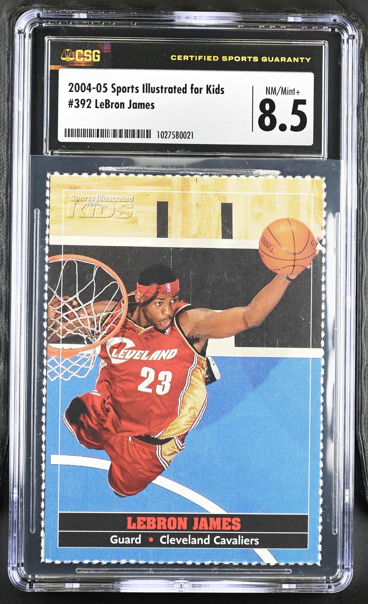 LeBron James Cleveland Cavaliers 2004 Sports Illustrated for Kids card CSG graded 8.5 - AutographsForSale.com
