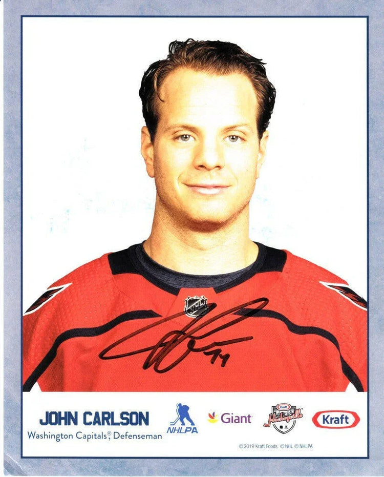 John Carlson signed Washington Capitals 8x10 photo - AutographsForSale.com