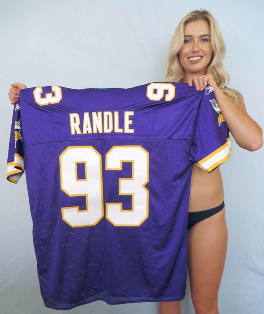 John Randle Vikings authentic Reebok purple jersey NEW - AutographsForSale.com
