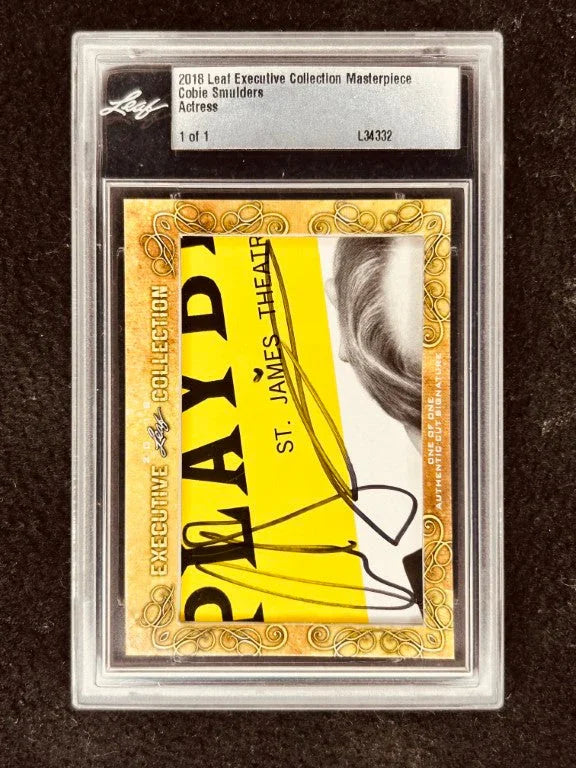 Cobie Smulders 2018 Leaf Masterpiece Cut Signature certified signed card 1/1 JSA Avengers - AutographsForSale.com