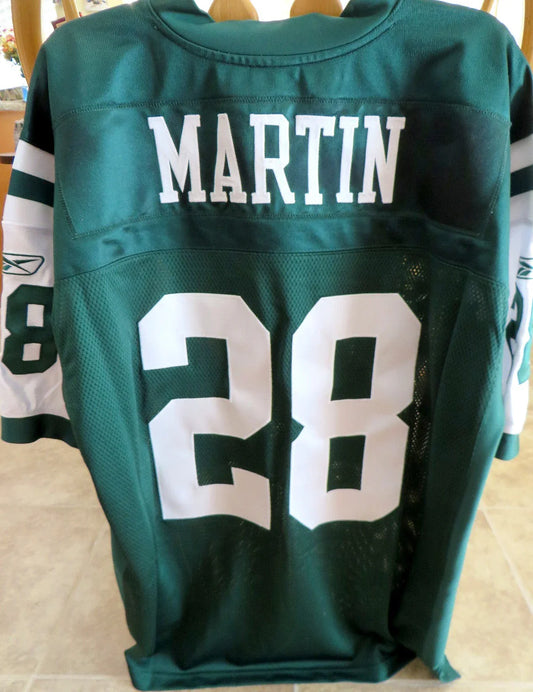 Curtis Martin New York Jets Reebok GAME MODEL stitched green jersey NEW - AutographsForSale.com