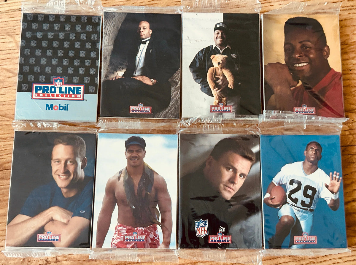 1992 MOBIL NFL Pro Line Portraits & Profiles 72 card set Jerry Rice Junior Seau Howie Long - AutographsForSale.com