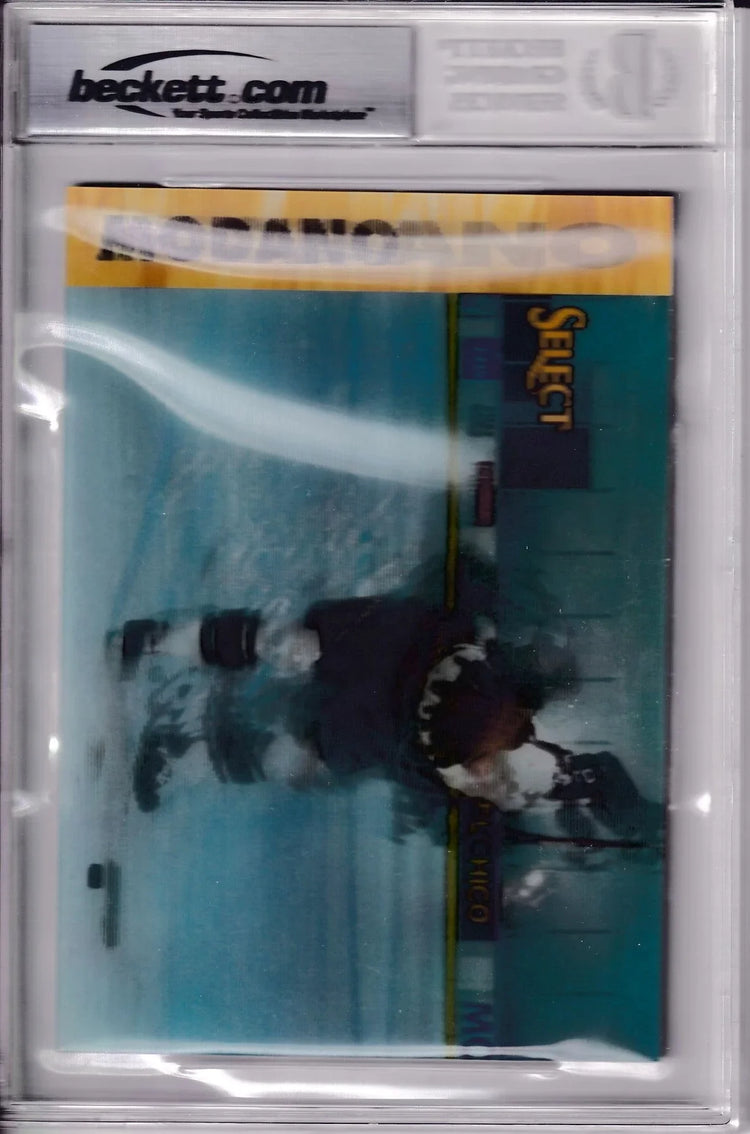 Mike Modano signed Dallas Stars 1995 Pinnacle Select 5x7 jumbo card BAS - AutographsForSale.com