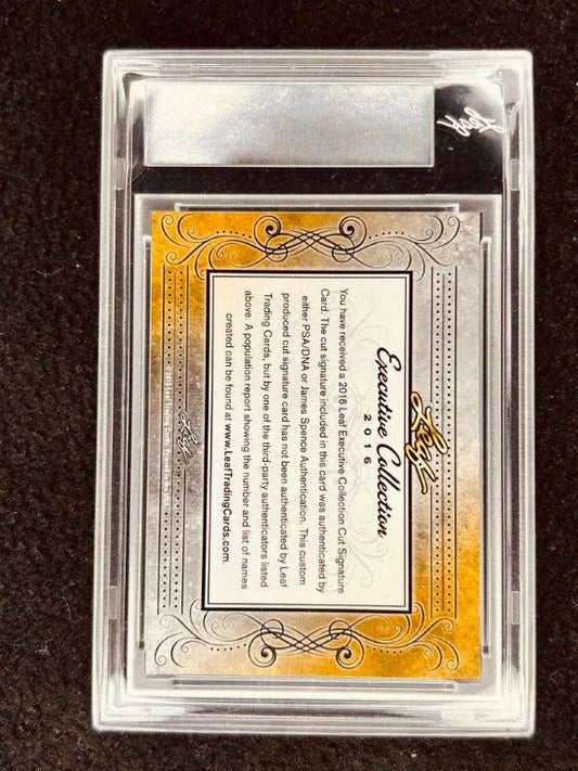 Edmund Hillary 2016 Leaf Masterpiece Cut Signature certified autograph card 1/1 JSA Mt. Everest - AutographsForSale.com