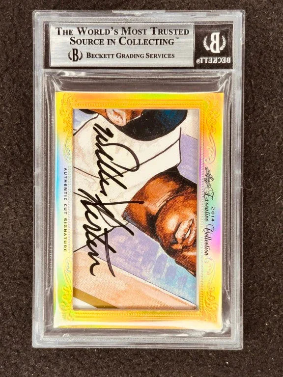 Al Kaline and Willie Horton 2014 Leaf Masterpiece Cut Signature certified autograph 1/1 card JSA Detroit Tigers - AutographsForSale.com