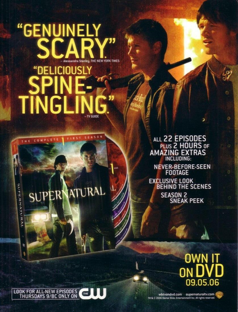 Supernatural Smallville 2006 SDCC jumbo 8 1/2x11 photo card - AutographsForSale.com