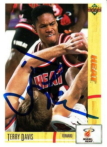Terry Davis autographed Miami Heat 1991-92 Upper Deck card - AutographsForSale.com
