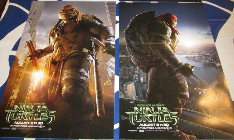 Teenage Mutant Ninja Turtles 3 mini 2014 movie posters - AutographsForSale.com