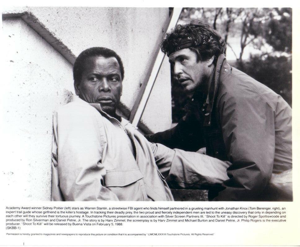 Tom Berenger & Sidney Poitier 8x10 Shoot To Kill Movie photo - AutographsForSale.com
