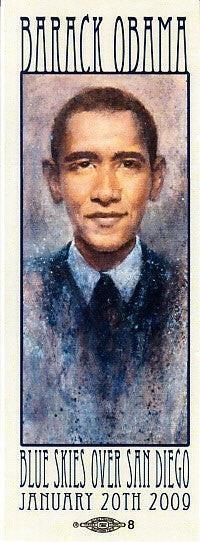 Barack Obama 2009 Inauguration Blue Skies Over San Diego Souvenir ticket - AutographsForSale.com