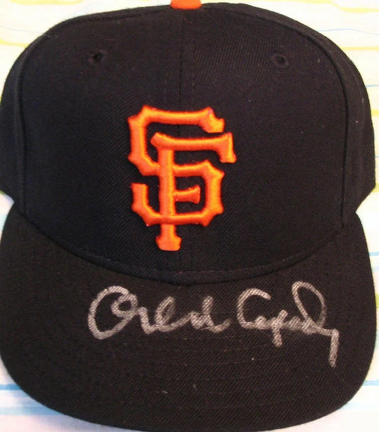 Orlando Cepeda autographed SF Giants cap Fleer certified - AutographsForSale.com
