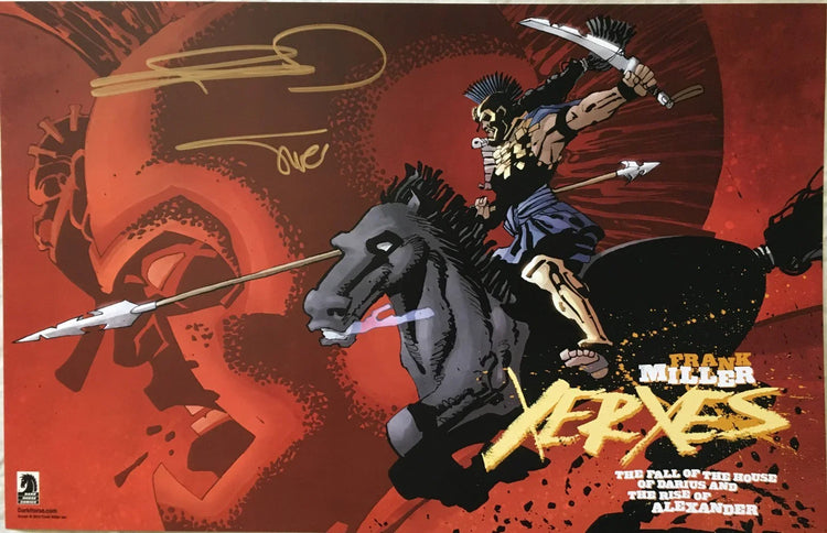 Frank Miller & Alex Sinclair signed Xerxes 2018 SDCC Dark Horse Comics 11x17 poster - AutographsForSale.com