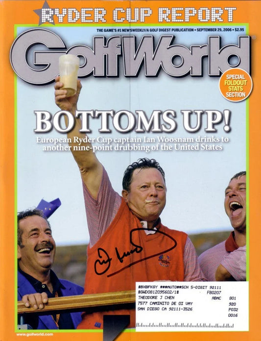 Ian Woosnam signed 2006 Ryder Cup victory Golf World issue - AutographsForSale.com