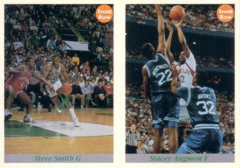 Stacey Augmon & Steve Smith 1992 Front Row Draft Picks basketball promo card panel - AutographsForSale.com