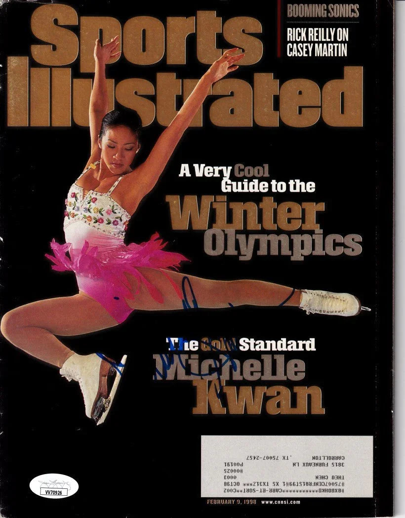 Michelle Kwan signed 1998 Winter Olympics Sports Illustrated magazine JSA - AutographsForSale.com